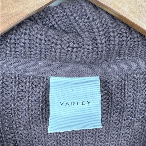 VARLEY Willard long sleeve sweater in coffee bean 1/2 zip small euc - Picture 6 of 14
